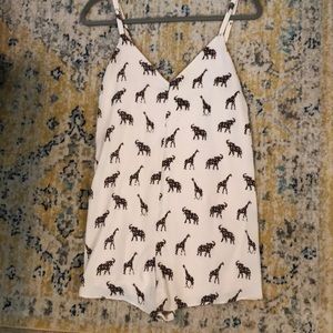 Animal Pattern Romper